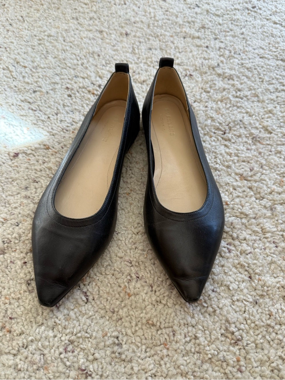 Everlane Black Pointed-Toe Women's Flats 7.5